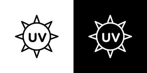 UV icon symbol concept for graphic design, Website, UI. Svg