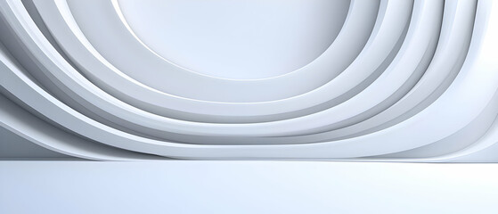 Obraz premium Abstract White Interior Design Background