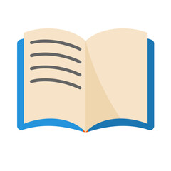 open book — vector illustration