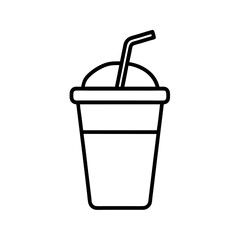 Beverage Icon Thin Line Design