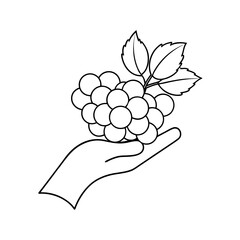 Farmers Market Icon Sketch Style