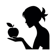 Apple Harvest Woman Hand Vector