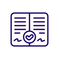 Business Deal & Corporate Document Vector Icon