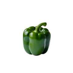 Fresh green bell pepper a vibrant symbol of healthy eating and garden on transparent background
