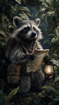 Raccoon adventurer