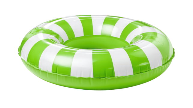 This vibrant green and white inflatable float adds excitement to any summer adventure. Ideal for lounging at the pool, floating on a lake, or enjoying fun times at a water park.