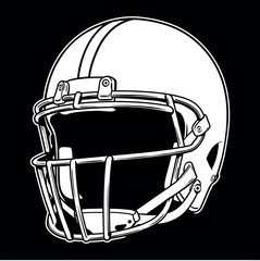American Football Helmet Vector Design