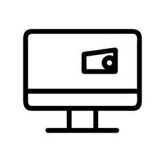 Vector of a CCTV monitor setup
