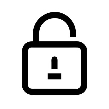 Vector illustration of a padlock icon
