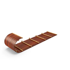 Toboggan Sled Isolated on Transparent Background