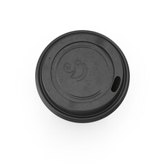 Coffee Cup with Lid Isolated on Transparent Background