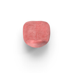 Obraz premium Tongue Pose Isolated on Transparent Background