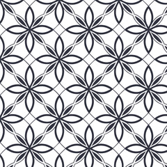 Seamless floral pattern wallpaper featuring a vintage ornamental flower vector illustration