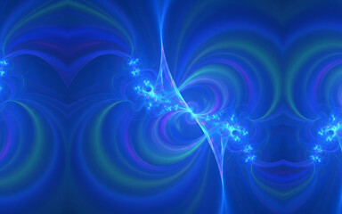 Electric Blue Energy Vortex - Abstract Space Background