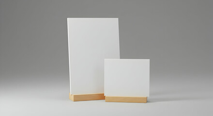Blank Mockup Menu Boards Tabletop Design Restaurant Cafe