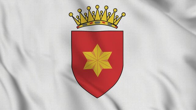 Flag of Tavolara &ndash; 4K Seamless Loop of the Island Kingdom&rsquo;s Banner
