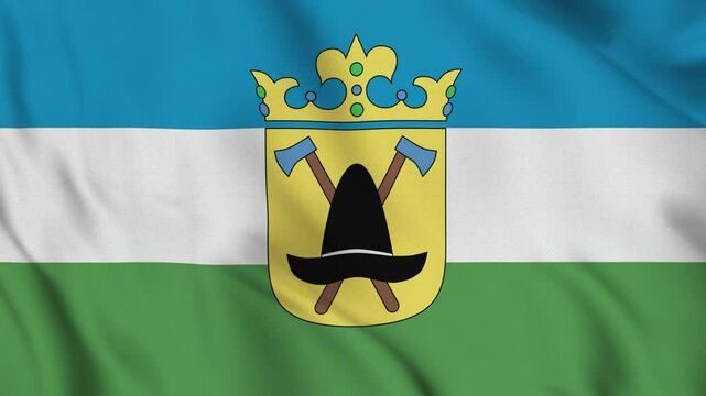 Flag of the Kingdom of Wallachia &ndash; 4K Seamless Loop of the Modern Micronation&rsquo;s Banner