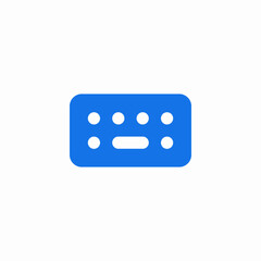 keyboard device icon sign vector