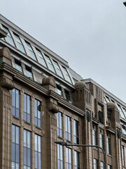 Fototapeta premium Architectural Detail of a Historic Building in Moscow, Russia