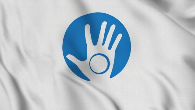Flag of Užupis &ndash; 4K Seamless Loop of the Artistic Republic&rsquo;s Banner