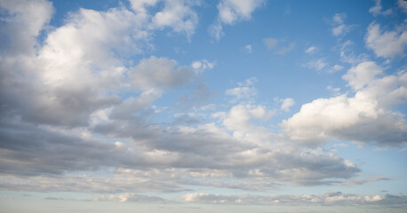 Cloudy Sky: Blue and White Cloudscape