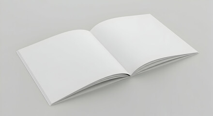 Blank Square Book Mockup Design Template for Branding