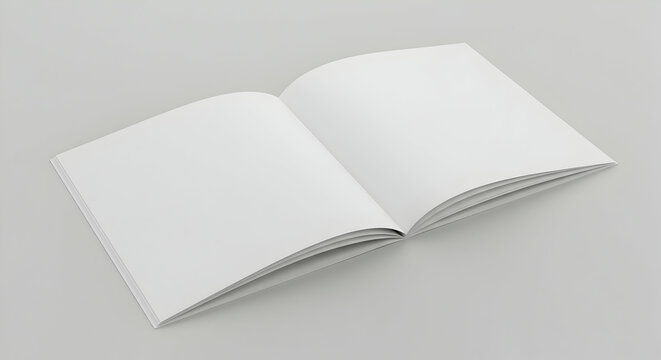 Blank Square Book Mockup Design Template for Branding