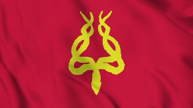 Flag of Zaqistan &ndash; 4K Seamless Loop of the Artistic Micronation&rsquo;s Banner