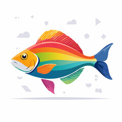 Fototapeta premium colorful Fish vector 