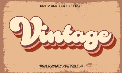 Retro vintage text effect, editable text effect and 80s 3d font style bold shadow neon poster design