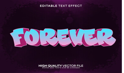 Graffiti street text effect, editable text effect and urban 3d font style bold shadow spray poster design