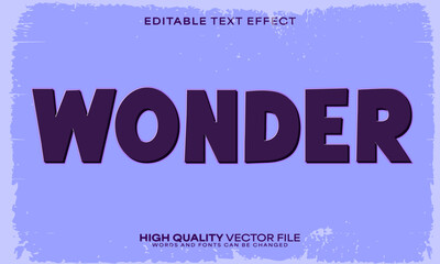 Vintage cartoon text effect, editable text effect and comics 3d font style bold shadow retro poster design