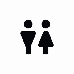 restroom area icon sign vector