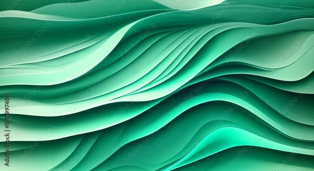 Aufkleber a teal abstract digital pattern with a soft wavy texture 4k
