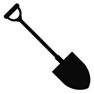 recommend clip art: Shovel Gardening Glyph Icon 