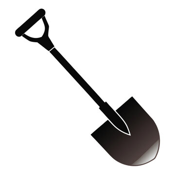 recommend clip art: Shovel Gardening Glyph Icon 