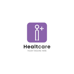 Letter I minimalist and iconic healthcare logo, medical and clinic with stethoscope