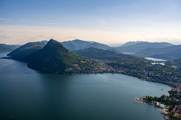 Lugano Switzerland Landscape Hilltop views near Italian border