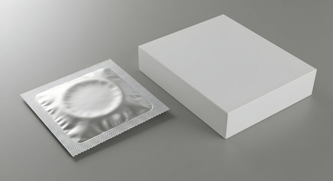 Condom Mockup Design Packaging Template Product