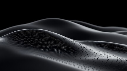 Abstract dark wave form