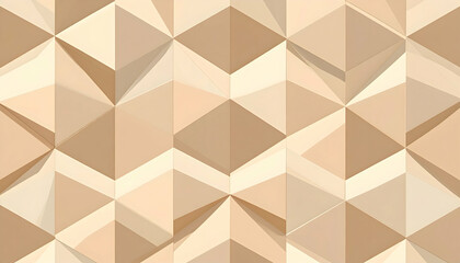 Beige Geometric Triangle Pattern Texture Background