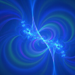 Electric Blue Energy Vortex - Abstract Space Background