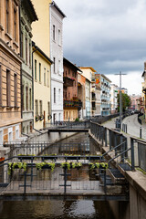 aerial view over Cluj-Napoca  Romania