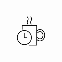 break time icon sign vector