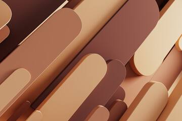 Soft geometric shapes create a calm abstract background for design