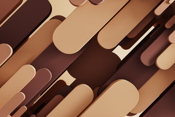 Soft geometric shapes create a calm abstract background for design