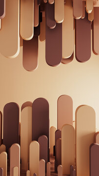 Soft geometric shapes create a calm abstract background for design