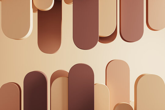 Soft geometric shapes create a calm abstract background for design
