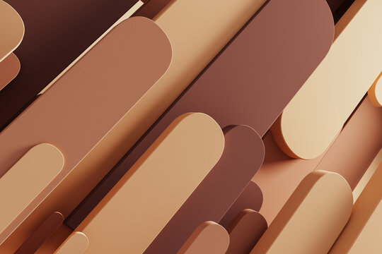 Soft geometric shapes create a calm abstract background for design