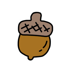 cute icon of dark brown and light brown beans